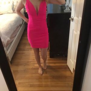 Hot pink dress